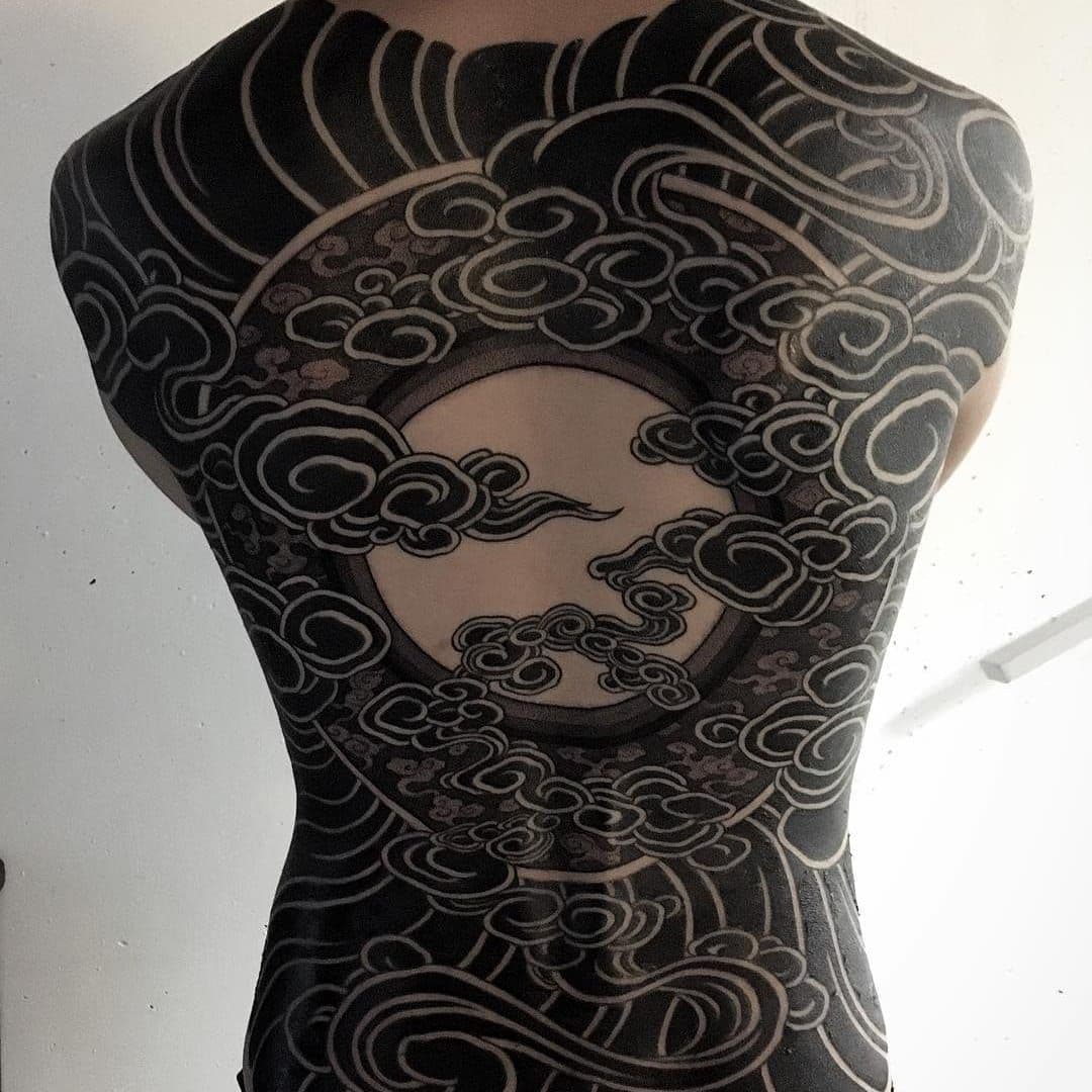 Blackwork tattoo example